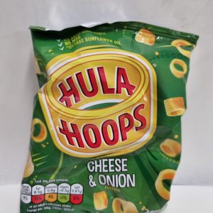 HULA HOOPS CHEESE AND ONION CRISPS