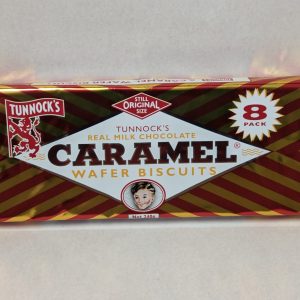 TUNNOCKS REAL MILK CHOCOLATE WAFER BISCUITS CARAMEL - 8 PACK